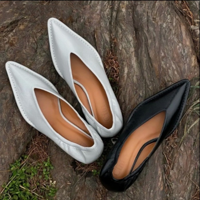 Women Shoes Mules - 2025 Nieuwe Enkele Schoenen Met Puntige