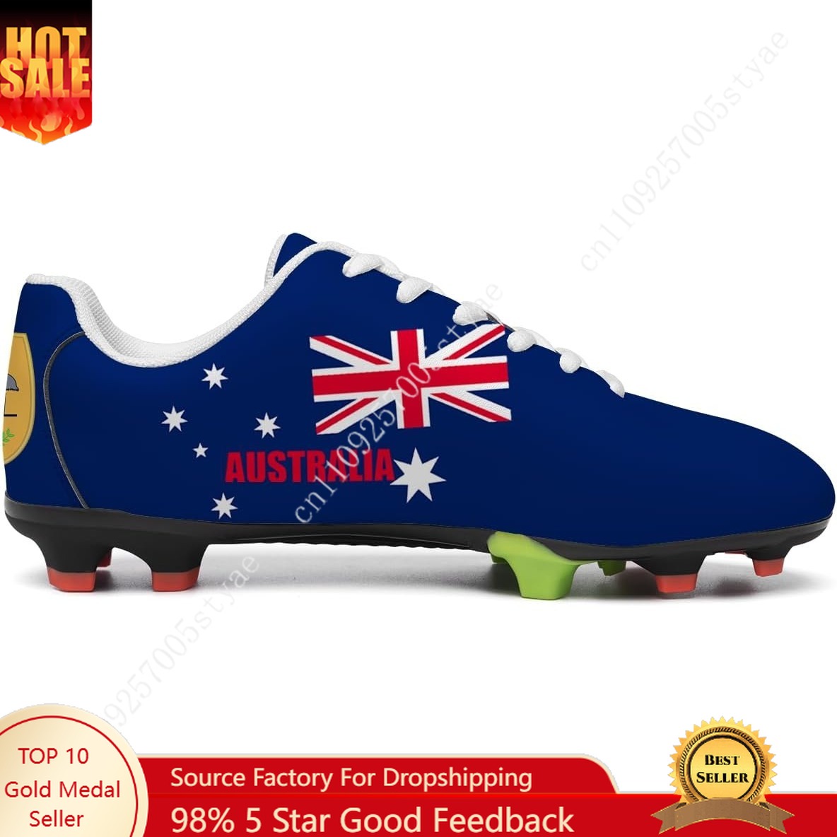 Women Shoes In Australia - Australië Vlag Voetbalschoenen Heren Dames Voetbalschoen