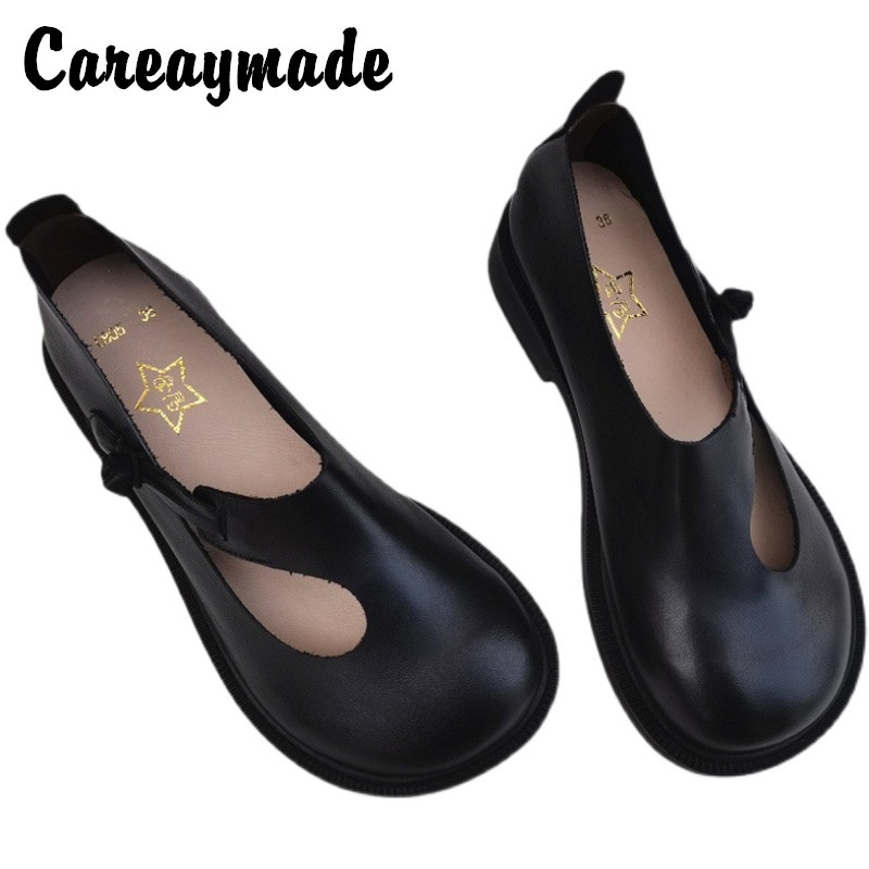 Shoes Women Pumps - Careaymade-Echt Leer Grote Schoenen Retro Nationale