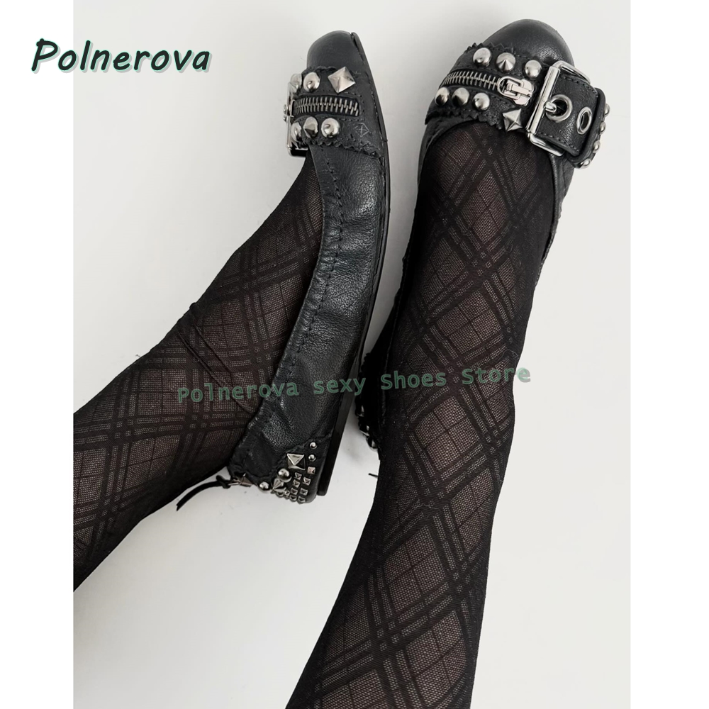 Shoes Women Pumps - Klinknagelriemgesp Mary Jane schoenen spitse neus
