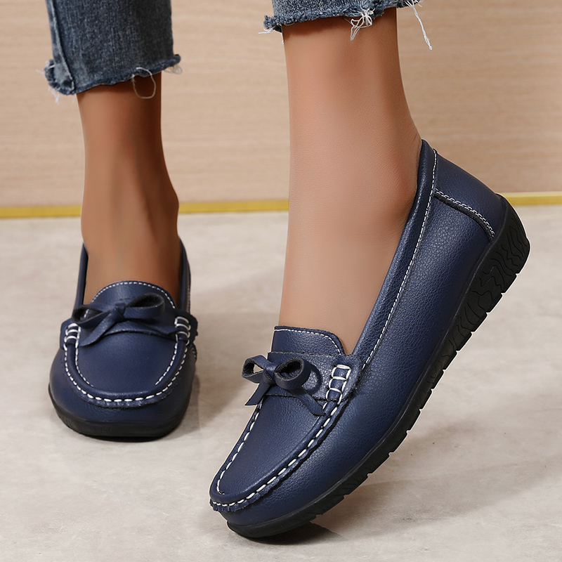 Echt leer Dames Flats Mode Zwa - Women'S Shoes Loafers Black recensie en prijs