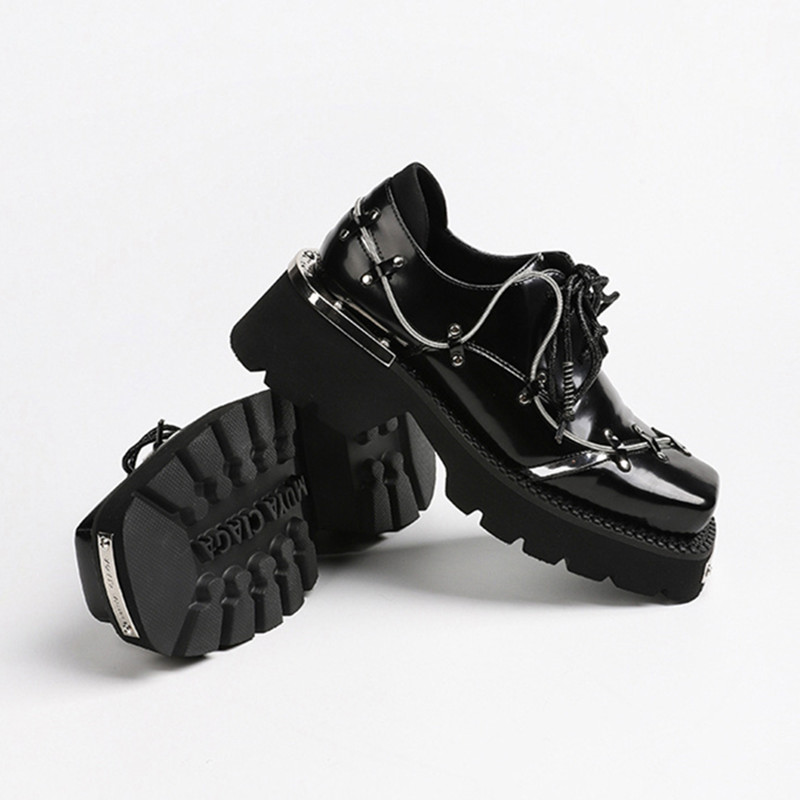 Luxe Metalen Ketting Decoratie - Women'S Shoes Loafers Black recensie en prijs