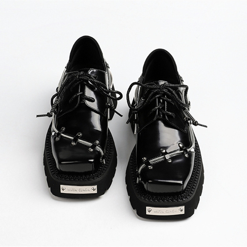 Luxe Metalen Ketting Decoratie - Women'S Shoes Loafers Black recensie en prijs