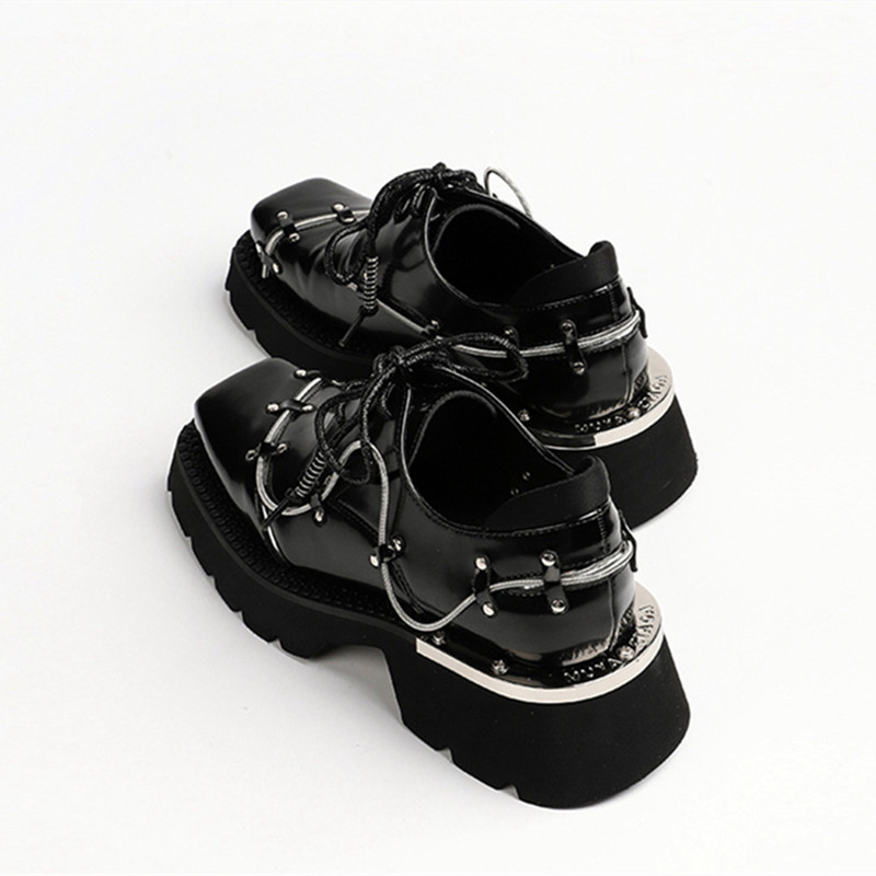 Luxe Metalen Ketting Decoratie - Women'S Shoes Loafers Black recensie en prijs