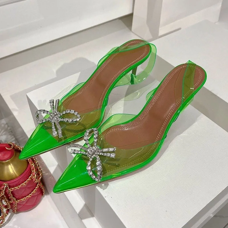 Puntschoen Helder PVC Dunne Ho - Clear Strap Heel recensie en prijs