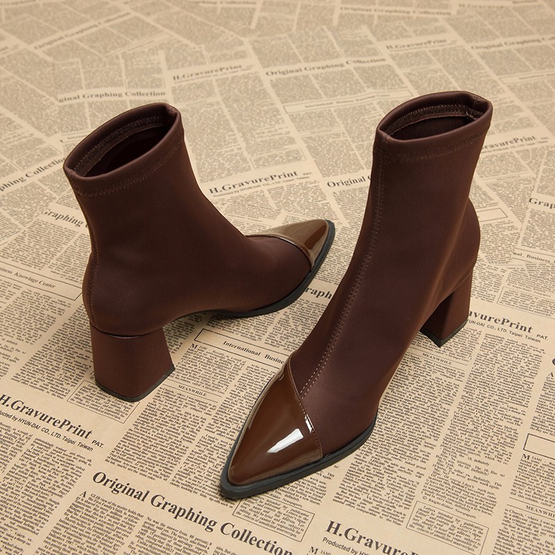 Bruine dames enkelhoge hakken  - Women Shoes Nb recensie en prijs