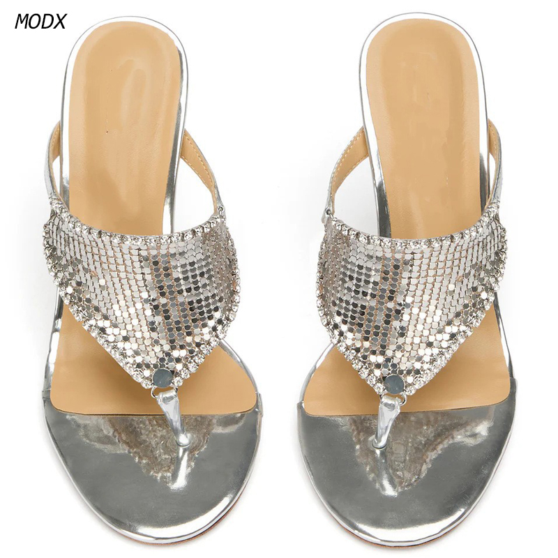 Dames Zilver Metallic Thong Mu - Thong Flat Sandal recensie en prijs