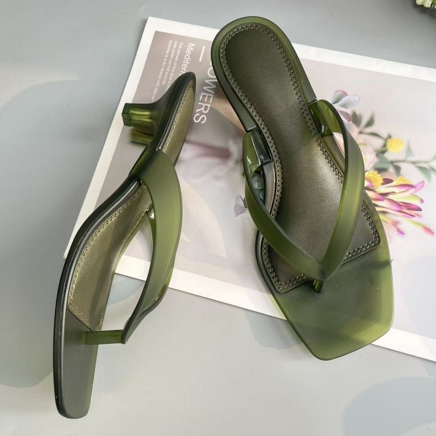 Koreaanse gedempte toon olijfg - Thong Flat Sandal recensie en prijs