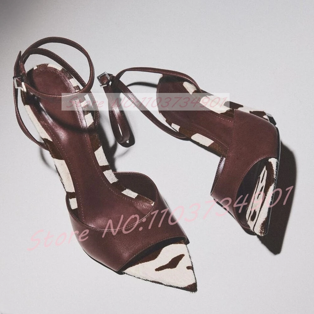 Zebraprint Paardenhaar Wedge S - Clear Strap Heel recensie en prijs