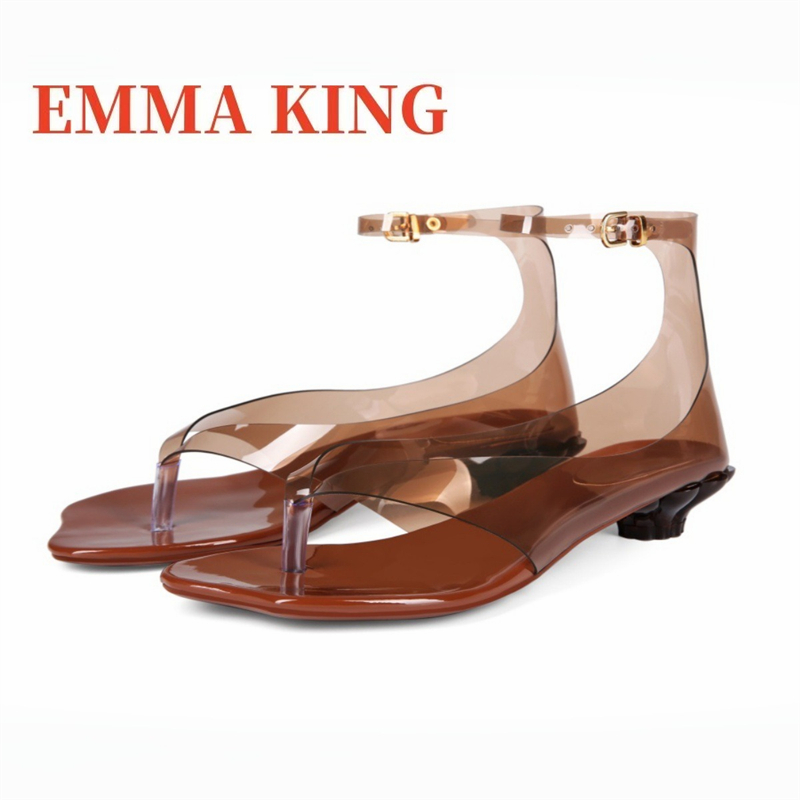 Dames Thong Jelly Sandalen, 20 - Clear Strap Heel recensie en prijs