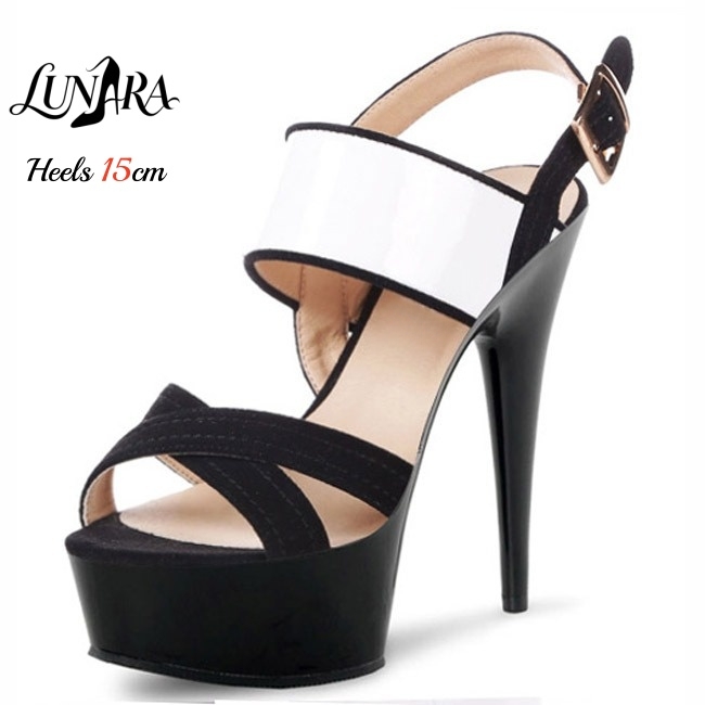 15 cm/6 inch transparante plat - Clear Strap Heel recensie en prijs