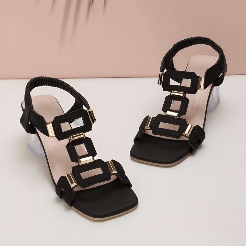 Mode Plus Size Eenvoudige Eleg - Clear Strap Heel recensie en prijs