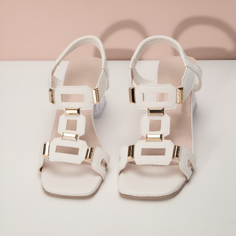 Mode Plus Size Eenvoudige Eleg - Clear Strap Heel recensie en prijs