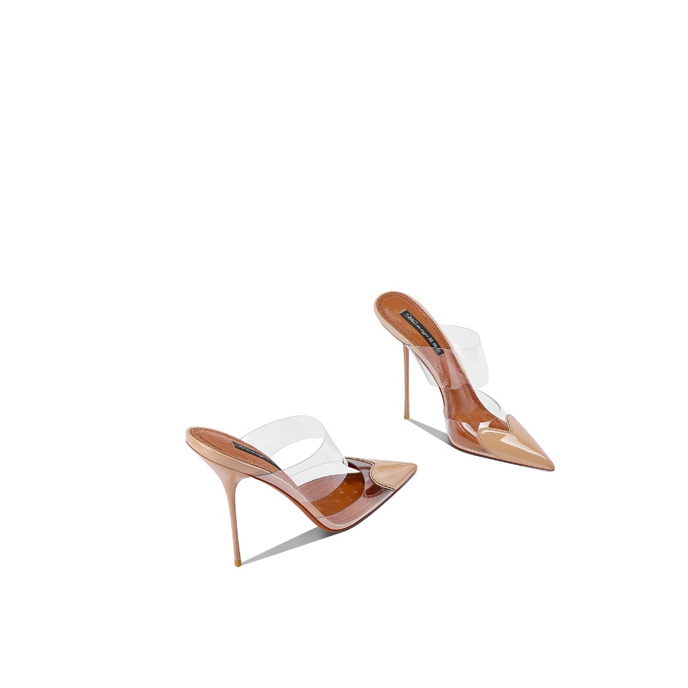 2026 Nieuwe Zwarte Sandalen me - Clear Strap Heel recensie en prijs