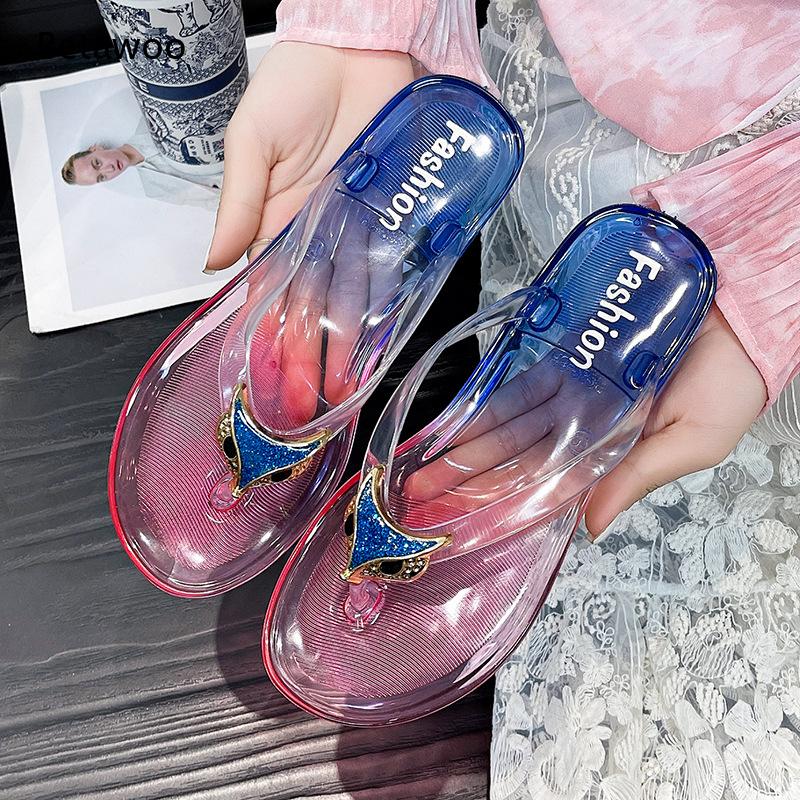 2026 Dames Transparante Jelly  - Thong Flat Sandal recensie en prijs